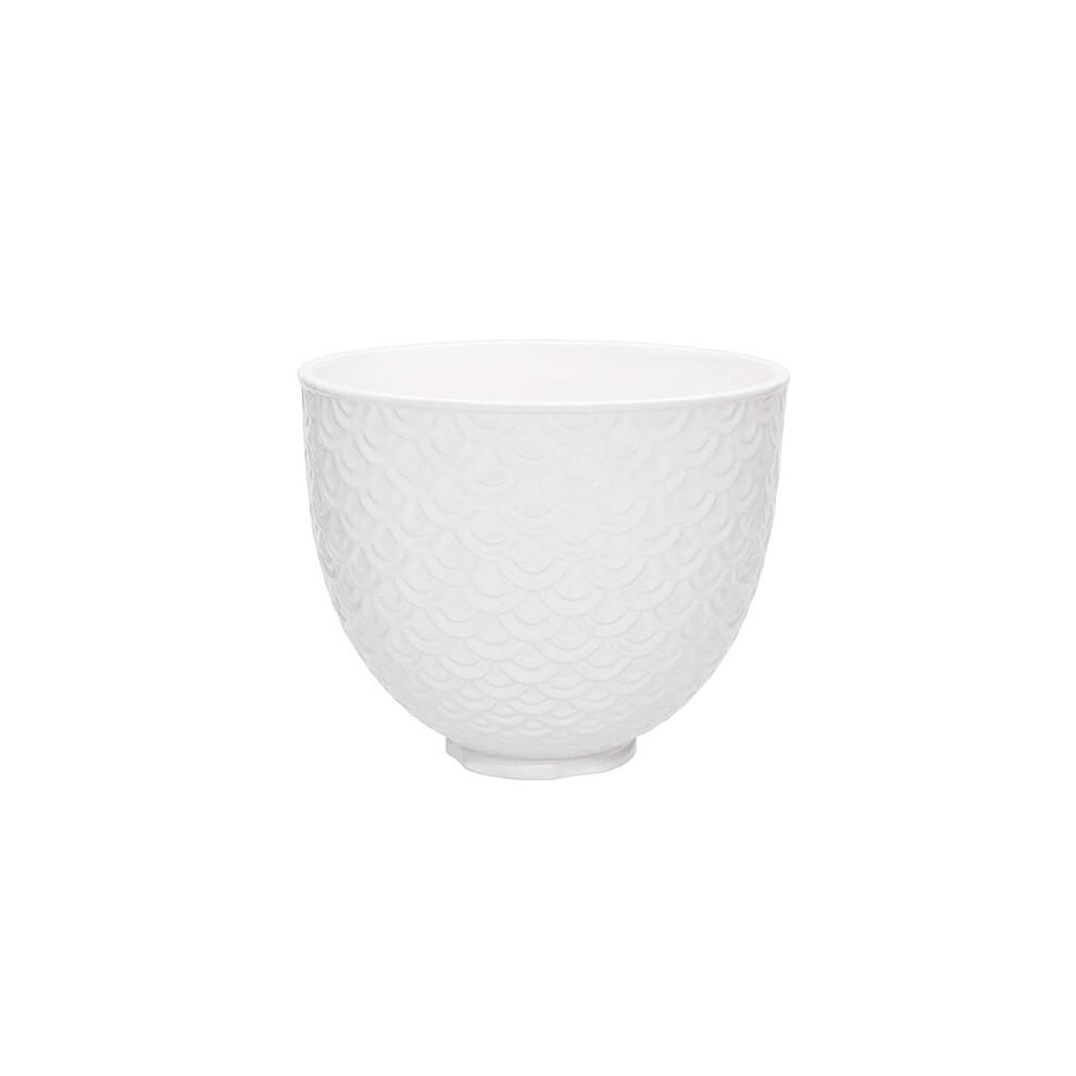 KitchenAid Ceramic Mermaid Lace 4.8L Mixer Bowl - White
