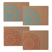 Typhoon World Foods Set 4 Rectangular Cork Placemats
