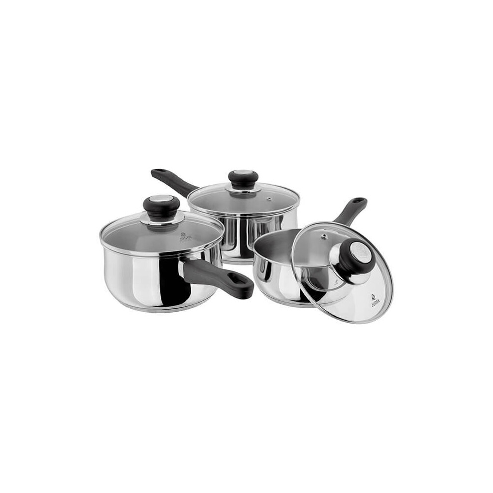 Judge Vista NEW 3 Piece Saucepan Set