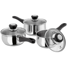 Judge Vista NEW 3 Piece Saucepan Set