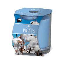 Price's Candles Cotton Powder Scented candle in glass jar in cluster