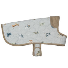 Wrendale Designs Dog Coat Medium - Size 45 Centimeters - Quilted Dog Jacket With Fleece Lining