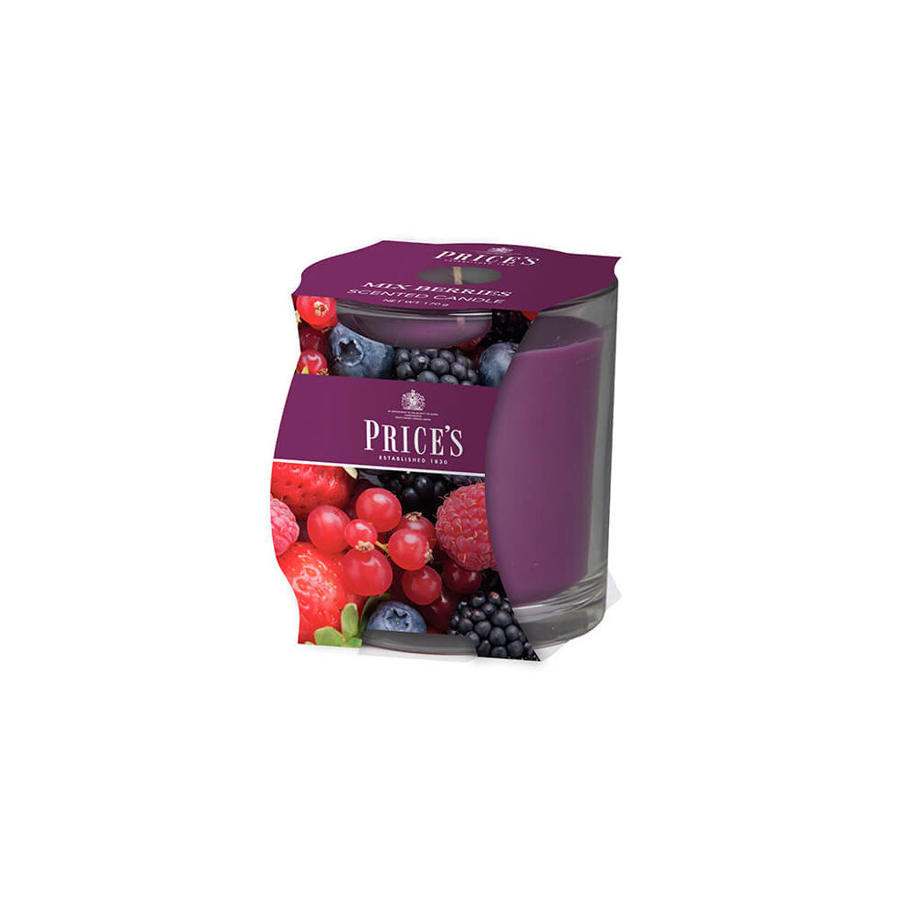 Price's Candles Prices Fragrance Collection Mixed Berries Cluster Jar Candle