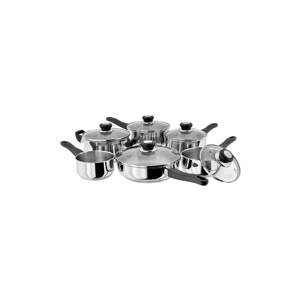 Judge JJH1A Vista 6 Piece Saucepan Set, Stainless Steel