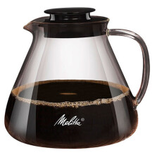 Melitta Glass Jug, 6761025, Coffee Jug for Manual Coffee Preparation, Used with Pour Over Filter Holder, Anti-burn handle, 1 L, Transparent