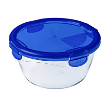 Pyrex Cook & Go â Round Container with Lid 100% Airtight, Food Container, Suitable for oven and Microwave, 20 cm, 1.6 l