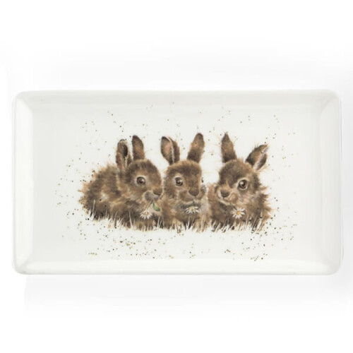 Wrendale Wrendale Designs Rabbits Rectangular Tray