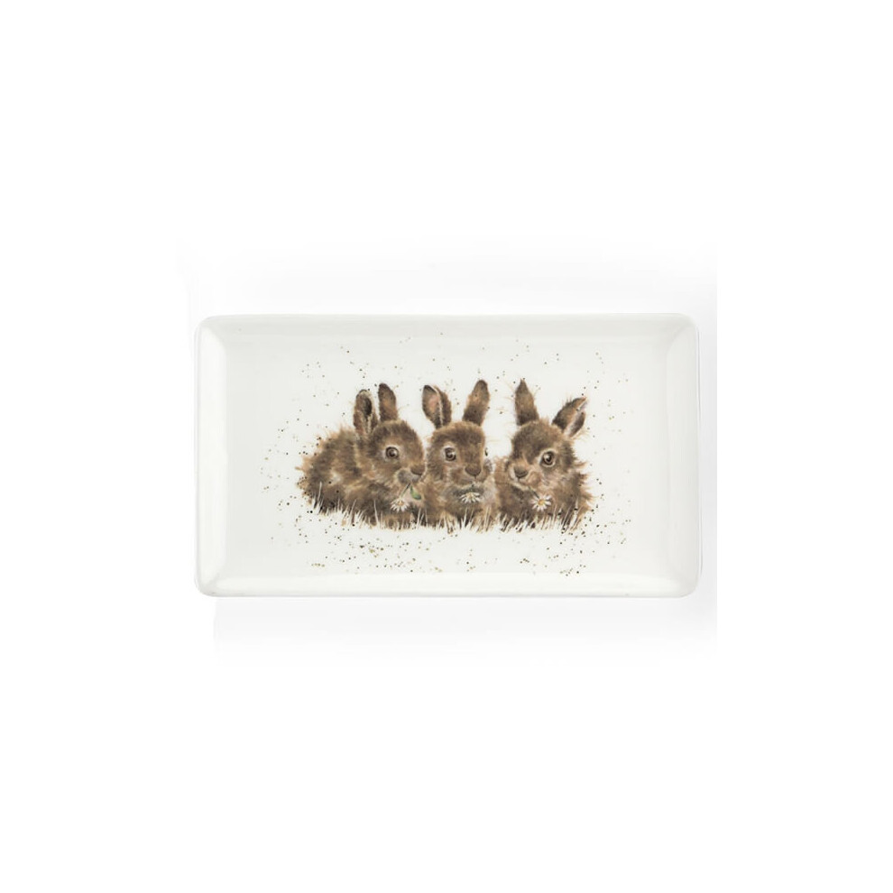 Wrendale Designs Rabbits Rectangular Tray