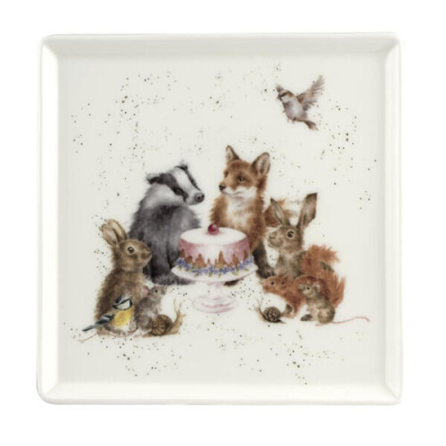 Wrendale Wrendale Designs Woodland Party Square Plate