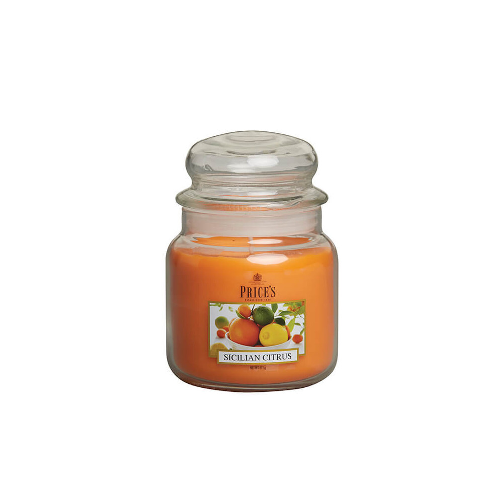 Price's Patent Candles - Medium Jar - Sicilian Citrus Fragrance