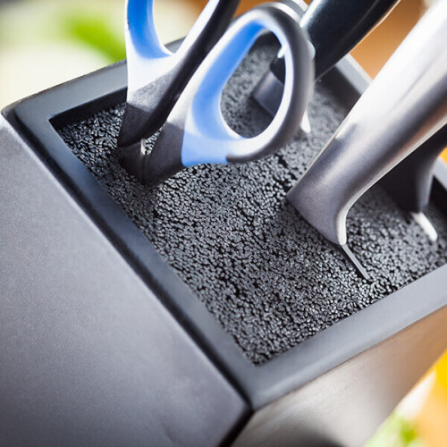 Stellar Stellar Fibre & Beech Black Universal Knife Block 2