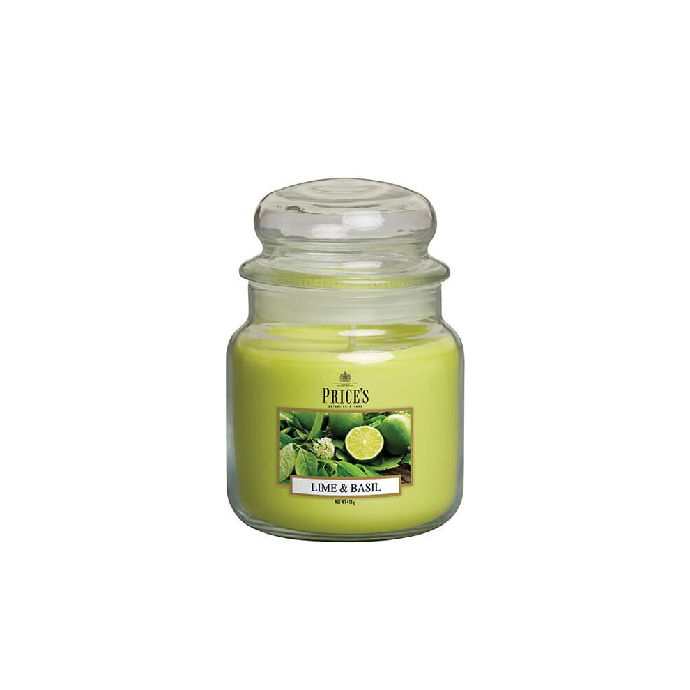 Price's Candles Â Giara Media Â Giara Media In Glass, Various Fragrances, Weight Net 411G Â Autonomy 65-90H