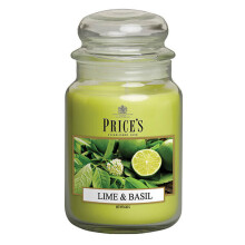 Price ?s Lime & Basil Scented Candle 630g
