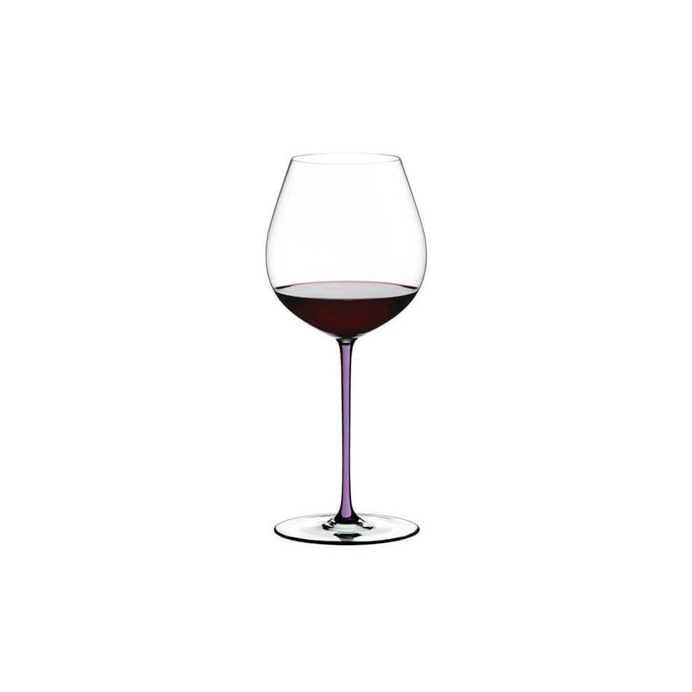 Riedel Hand Made Fatto A Mano Old World Pinot Noir Wine Glass Violet Black