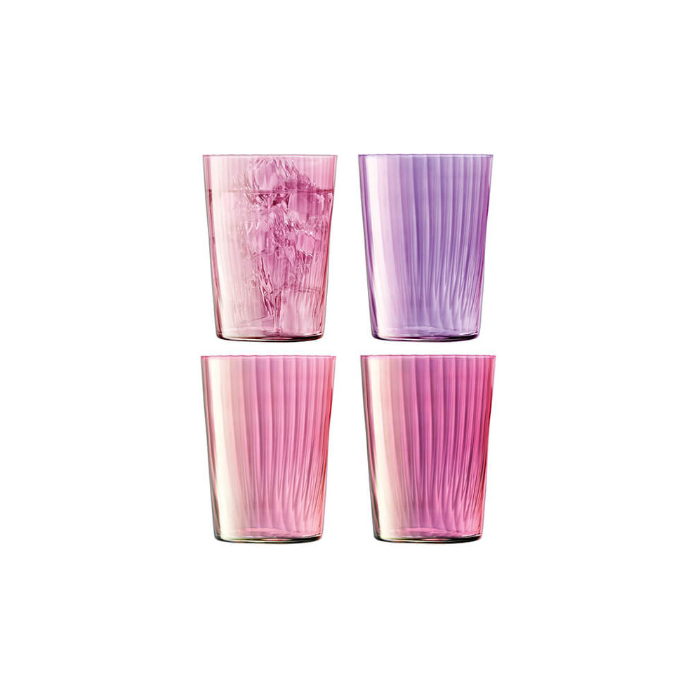 LSA Gems Tumbler 560ml Assorted Garnet Set Of 4