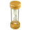 Dexam Wood and Chrome Sand Egg, Transparent 1