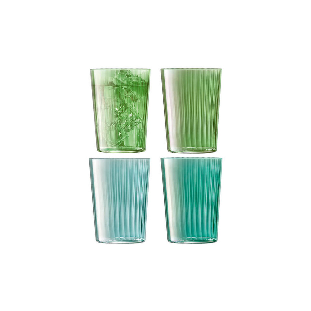 LSA Gems Tumbler 560ml Assorted Jade Set Of 4