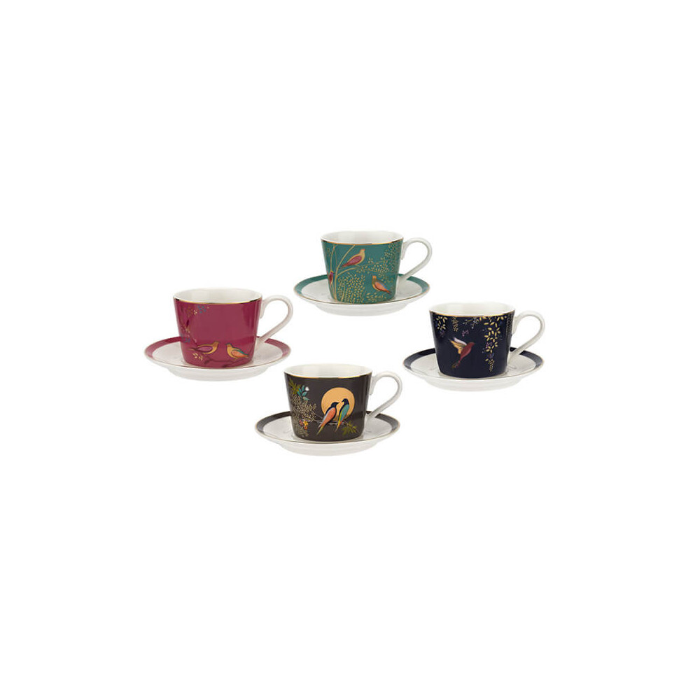 Sara Miller Chelsea Collection Espresso Cup & Saucer Set of 4