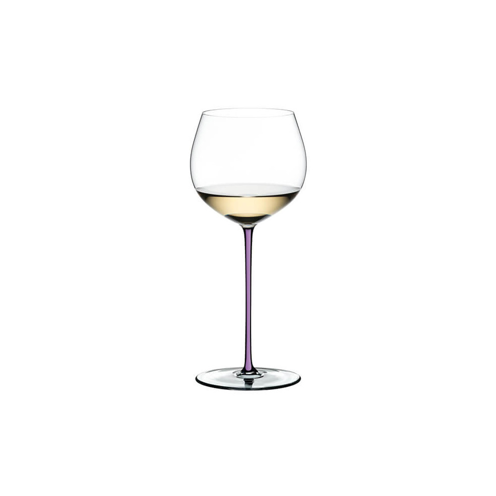Riedel Hand Made Fatto A Mano Oaked Chardonnay Wine Glass Violet