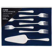 Judge Windsor Cake Slice & 6 Cake Forks Set