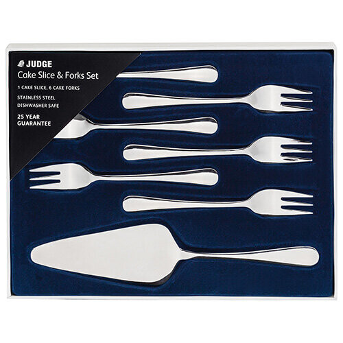 Judge Judge Windsor Cake Slice & 6 Cake Forks Set