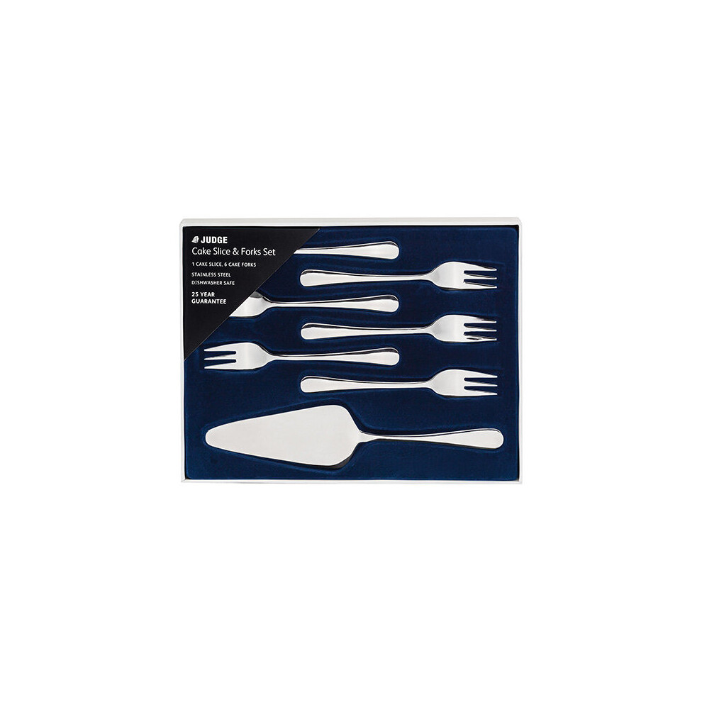 Judge Windsor Cake Slice & 6 Cake Forks Set