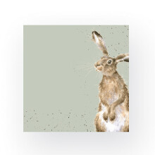 Wrendale Designs Pack of 20 Cocktail Size 'The Hare and The Bee' Hare Napkins
