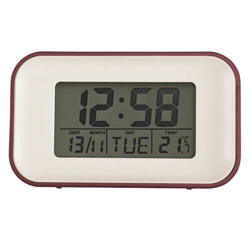 Acctim Acctim Digital Alarm Clock with Temperature, Red, 59 x 100 x 48 mm 2
