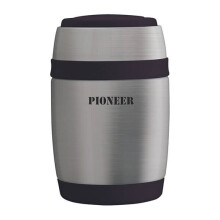 Pioneer 380ml Food Flask with Spoon Stainless Steel