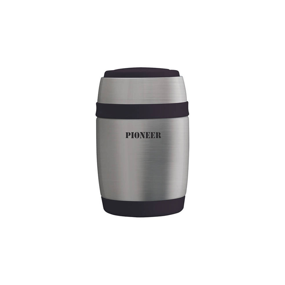 Pioneer 380ml Food Flask with Spoon Stainless Steel