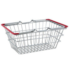 Mini Shopping Basket Red Handles 18 x 13cm - Novelty Chip Basket for a Unique Food Service