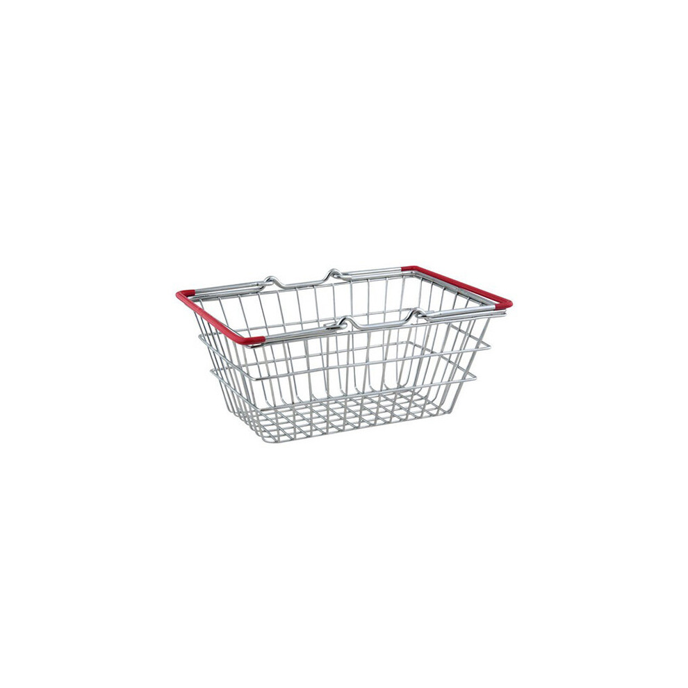 Mini Shopping Basket Red Handles 18 x 13cm - Novelty Chip Basket for a Unique Food Service