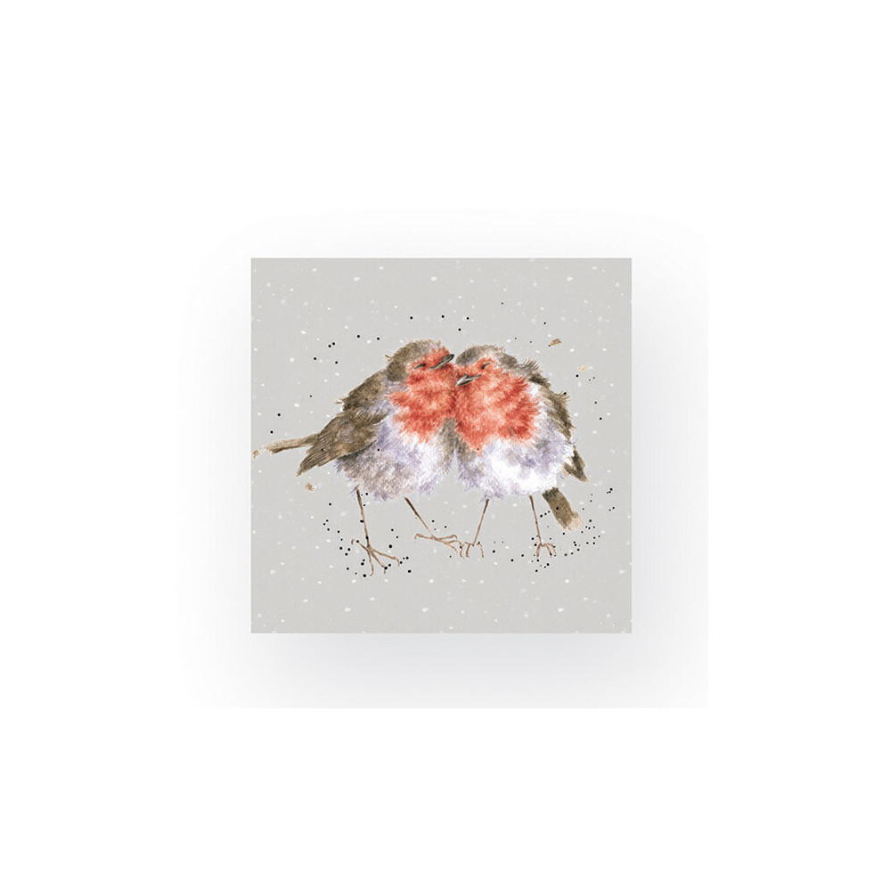 Wrendale Designs Pack Of 20 Cocktail Size 'Snuggled Together' Robins Napkins