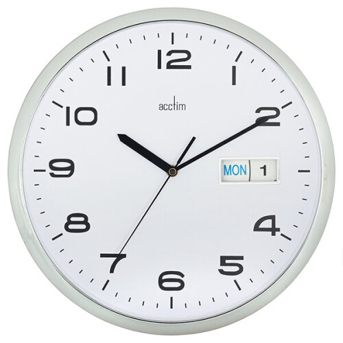 Acctim Acctim Supervisor Wall Clock Chrome