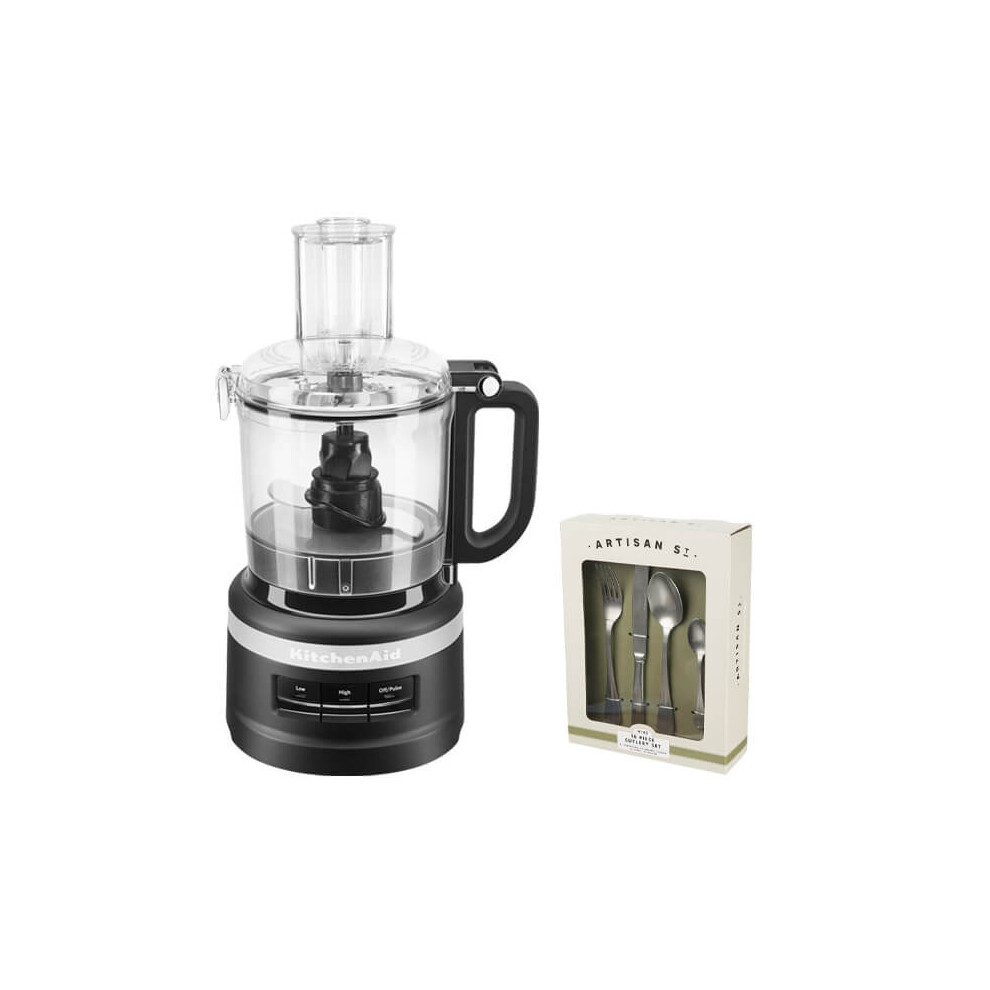 KitchenAid 5KFP0719BBM 1.7 Litre Food Processor With 4 Accessories - Matte Black