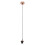 (Sliver) E27 Screw Rose Ceiling Light Fabric Flex Pendant 7