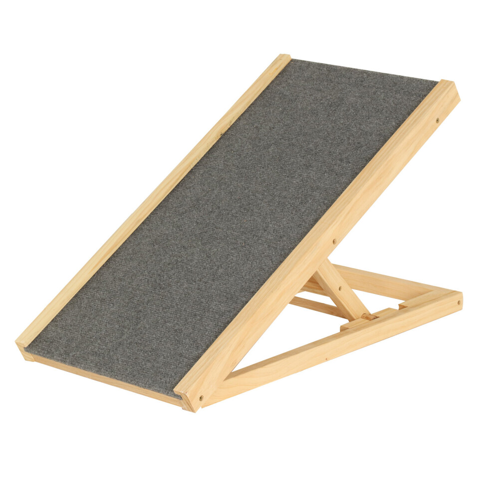 Freestanding Adjustable Heights Pet Non-Slip Puppy Dog Stair Ramp