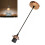 (bronze) E27 Screw Rose Ceiling Light Fabric Flex Pendant 4