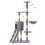 (Grey) Cat Tree With Scratching Post, Hanging Toys & Ladder 1
