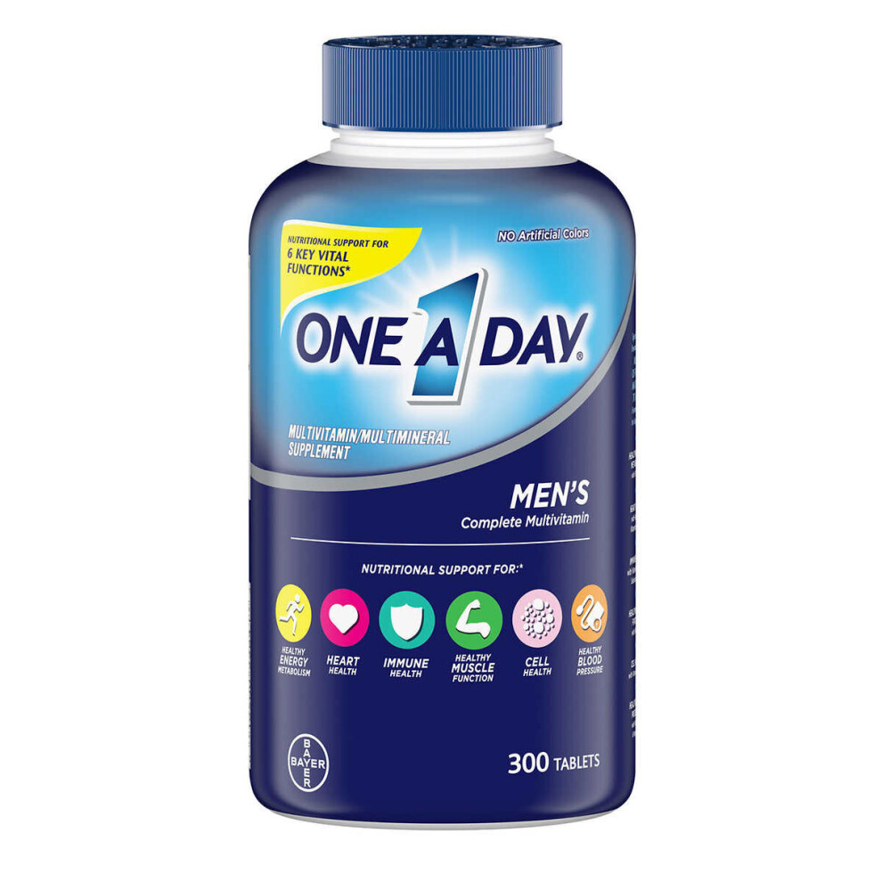 One A Day Men's Health Formula, 300 Tablets Complete Multivitamin