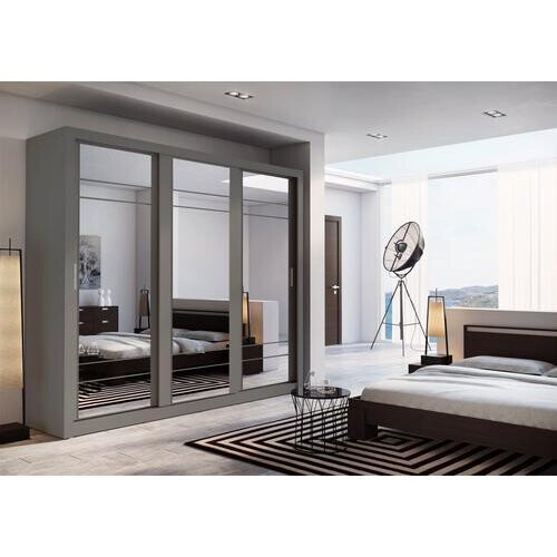 Arthauss (White Matt) Arti 2 - 3 Sliding Door Wardrobe 250cm 1