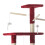 (Grey) Cat Tree With Scratching Post, Hanging Toys & Ladder 2