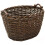 JVL Oval Log Basket with Wooden Handles 2