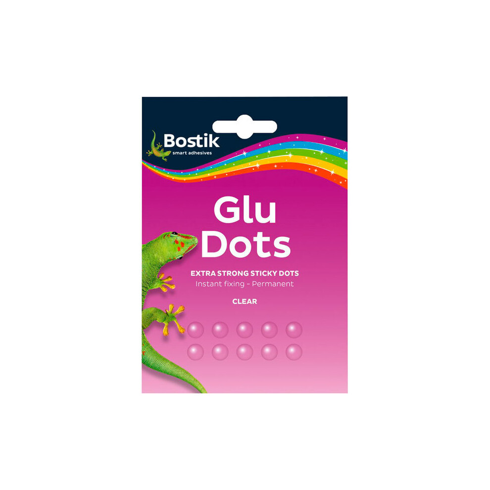 Bostik Glu Dots Extra Strength Clear Double Sided Adhesive x64 BST1067 - Image 13