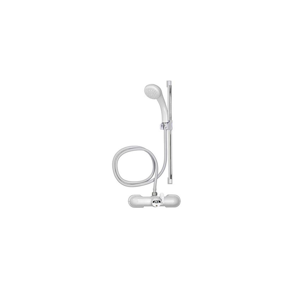 Croydex Bath Shower Mixer Set, White - Image 4