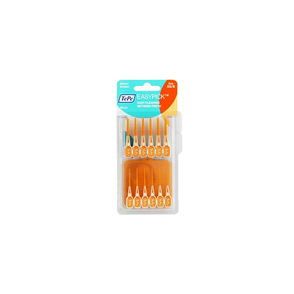 Tepe Easypick Dental Picks For Daily Oral Hygiene, Healthy Teeth And Gums, Size Xs/S / 1 X 36 Picks