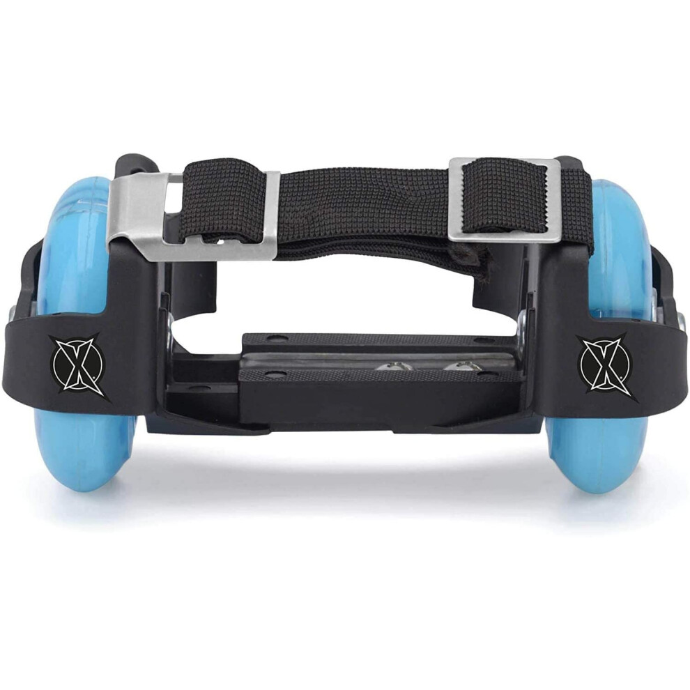 Xootz Heel Wheel Roller Skates - Attachable Shoe Wheels Black/Blue