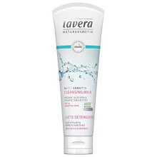 Lavera Basis Sensitive Latte Detergente - Detergente Viso con Aloe Vera Biologica e Burro di Karitè