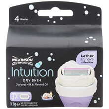 Wilkinson Sword Intuition Dry Skin Razor Blades for Women, Pack of 3