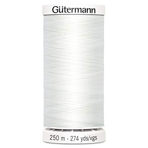 Gütermann Gutermann Sew-All Polyester Thread, White, 250 m - All-Purpose Sewing Thread